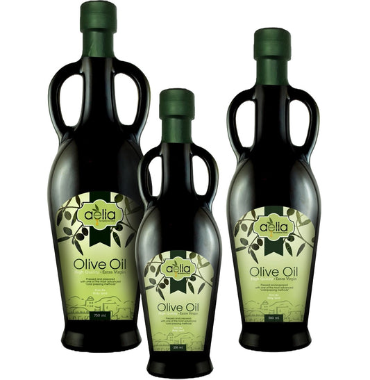 aelia olive oil glass bottle